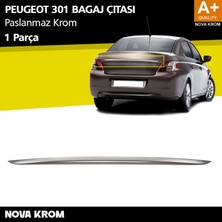 Nova Krom Peugeot 301 Krom Bagaj Çıtası 2012-2017