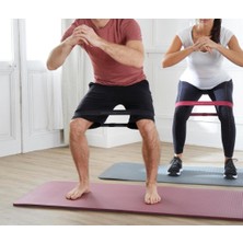 Decathlon Domyos Mini Pilates Bandı - 7 kg - Zor Seviye - Kumaş - Siyah