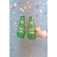 Pekshop Bira Şişesi Şeklinde Gözlük Parti Gözlüğü Eğlenceli Photobooth Gözlüğü