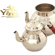 Ymn Bakırcılık Ymn Bakır Aile Boyu Osmanlı Ocaklı Caydanlık Takımı TYC002292 Bakır demlik , Geleneksel çaydanlık,El yapımı çaydanlık
