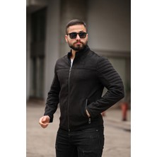 BearGlam Erkek Omuz Detaylı Süet Ceket
