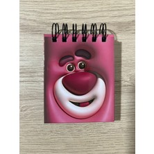 Cuppy Box Toy Story Lotso Ayıcık Mini 3D Baskı Kapak Not Defteri 50 Sayfa