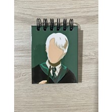 Cuppy Box Slytherin Malfoy Mini 3D Baskı Kapak Not Defteri 50 Sayfa