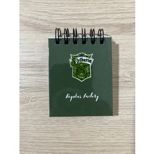 Cuppy Box Slytherin Malfoy Mini 3D Baskı Kapak Not Defteri 50 Sayfa