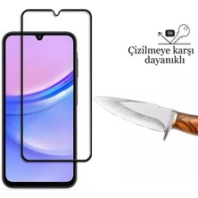 Cepstok Samsung Galaxy A15 Kırılmaz Cam 5D Tam Kaplayan 9H Temperli Ekran Koruyucu