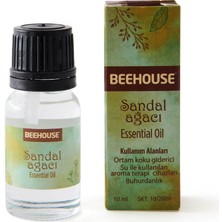 Bee House Sandal Ağacı Esansiyel Buhurdanlık Yağı Yeşil 10 ml