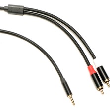 Markofist MF-AC11-2M 2 RCA - 3.5mm Stereo Ses Kablosu 2m