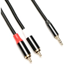 Markofist MF-AC11-2M 2 RCA - 3.5mm Stereo Ses Kablosu 2m