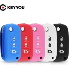 Cdwishbest Pembe Keyyou Silikon Araba Anahtarı Kapağı Lada Vesta Granta Xray Kalina Priora Sedan Sport Renault Fluence Clio Megane Uzaktan Kılıf (Yurt Dışından)