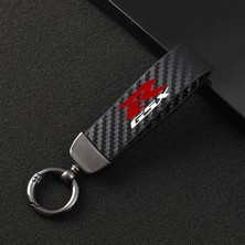 Cdwishbest Siyah Moda Motosiklet Karbon Fiber Deri Halat Anahtarlık Anahtarlık Suzuki Gsx-R Gsxr K1 K2 K3 K4 K5 K6 K7 K8 K9 K11 (Yurt Dışından)