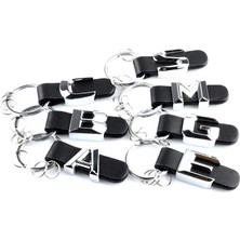 Cdwishbest G Dsycar 3D Araba Anahtarlık Metal Mektup Deri Kayış Anahtarlık Mercedes Benz Abcdegs Sınıfı Araba Anahtarlık Deri Anahtarlıklar (Yurt Dışından)