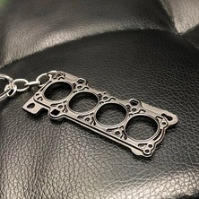 Cdwishbest Silindir Conta Siyah Jant Anahtarlıklar Türbin Anahtarlıklar Metal Fren Diskli Tekerlek Göbeği Anahtarlık Araba Aksesuarları (Yurt Dışından)