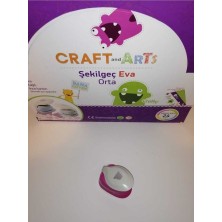 Craft and Arts Pembe Renkli Orta Eva Kesen Şekilgeç 5/8 '' 1,5 cm 1 Adet