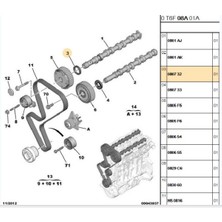 Psa Eksantrik Keçesi 106 206 207 307 (080732-SKT041287V)