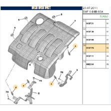 Psa Motor Kapak Üst Tapası 206 306 307 406 Partner (0137F6-ITH013768)