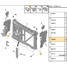 Psa Fan Davlumbaz Alt Lastik 207 208 (7104N9)