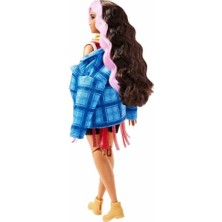 KTYRA52 Nessiworld Barbie Extra Ekose Ceketli Bebek HDJ46