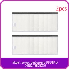 Zhicheng Ecovacs Deebot Ozmo U2/u2 PRO/DGN22/YEEDI K650 Robot Süpürge Aksesuarları Için Hepa Sünger Filtre (Yurt Dışından)