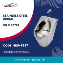 Normo Paslanmaz Çelik Engelli Klozeti S Çıkışlı-Taharet Çubuklu 370x700x460mm (NRC-6038-SBXX)