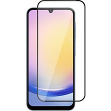 Case 4u Galaxy A25 Kenarları Kırılmaya Dayanıklı Kavisli 9h Tamperli Cam Ekran Koruyucu