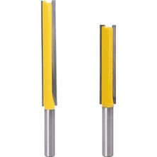 Jelang Adet 1/4 Inç Shank Çift Flüt Düz Freze Uçları Tungsten Caide Kırpma Kesici Ağaç Işleme Oluk Keski Uçları (Yurt Dışından)