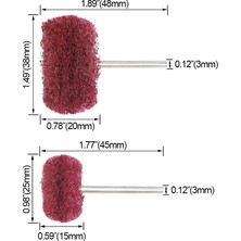 Jelang 10 Adet 3mm Saplı Mini Matkap Taşlama Fırçası Naylon Parlatma Parlatma Tekerleği Döner Alet Aksesuarları (Yurt Dışından)