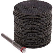 Jelang 25 Pcs 32MM Reçine Kesme Diskleri Seti Kiti + 1 Mandrel Döner Alet ve 6 Adet Metal Hss Daire Testere Seti (Yurt Dışından)