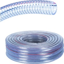 Çelik Telli Şeffaf Hortum Tip-A 1 (25 Mm) 50 Metre