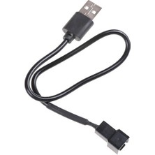 Fanxicm USB 2.0 A Erkek - 3-Pin/4-Pin Konnektör Adaptör Kablosu, 5V Bilgisayar Pc Fanı Için (Yurt Dışından)