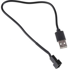 Fanxicm USB 2.0 A Erkek - 3-Pin/4-Pin Konnektör Adaptör Kablosu, 5V Bilgisayar Pc Fanı Için (Yurt Dışından)