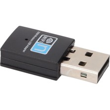 Coverzone Wifi Adaptörü, USB 2.0 Arayüzü Abs Malzeme Basit Kullanım Kablosuz Ağ Adaptörü Ev Için Seyahat Için Bilgisayar Için ZR628