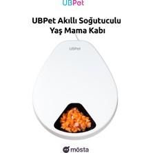 Ubpet Akıllı Soğutuculu Yaş Mama Kabı, Otomatik Kedi-Köpek Besleyicileri, Uzun Ömürlü Soğutmalı Kuru ve Yaş Mama Servisi 3 Kademeli Soğutma Mod Ayarı