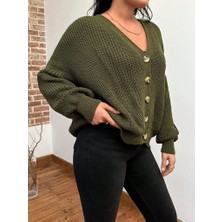 Bana Bi Giysi Beş Düğmeli Triko Hırka