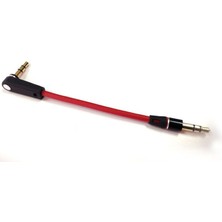 Fanxicm 1 Parça Kısa 0.2 M 20 cm Kırmızı 3.5mm Jack - Jack Aux Kablosu Erkek - Erkek Stereo Ses Kablosu Adaptörü P0.11 (Yurt Dışından)