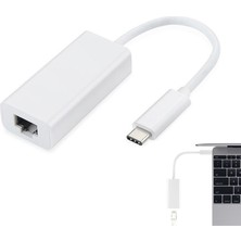 Fanxicm MACBook ve Typec Cihazları Için Yeni Usb-C/type-C - RJ45 Ethernet Lan Internet Kablosu Adaptörü DOM668 (Yurt Dışından)