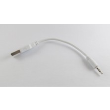 Fanxicm 1 Adet USB A Erkek 2.5mm Erkek Jack Tak Ses Veri Kablosu Ipod Mp3 Mp4 Beyaz 17 cm (Yurt Dışından)