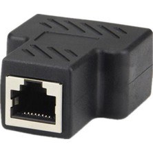 Fanxicm 1 Ila 2 RJ45 Ayırıcı Ağ Adaptörü Konektörü Bölünmüş Kablo Ağ Genişletici Uzatma Konektörü Ethernet Lan Çift Bağlantı Noktalı Fiş (Yurt Dışından)