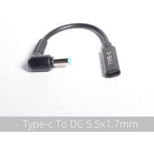 Fanxicm Dc Güç Adaptörü Konnektörü 5.5*1.7mm Erkek Tak USB Tip C Dişi Dönüştürücü Kablosu Acer Dizüstü Dizüstü Bilgisayar Şarj Cihazı (Yurt Dışından)