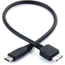 Fanxicm Otg Kablosu USB 3.1 Tip-C - USB 3.0 Mikro B Kablo Konektörü Sabit Disk Akıllı Telefon Pc Için (Yurt Dışından)