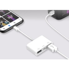 Fanxicm Lightning USB Otg Dönüştürücü Adaptör IPhone Fare Klavye Şarj U Disk Kamera Kart Okuyucu Veri Dönüştürücü Iphone Otg (Yurt Dışından)