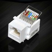 Fanxicm 5 Adet Aletsiz CAT5E Utp Ağ Modülü RJ45 Konektörü Bilgi Soketi Bilgisayar Çıkış Kablosu Adaptör Jakı Amp Içın (Yurt Dışından)