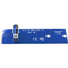 Fanxicm Tıshrıc Ngff M.2 USB 3.0 Transfer Kartına 5 Gbps'ye Kadar M2 M Anahtar Usb3.0 Adaptörü ile Pcı-E 16X Yükseltici Kart Btc Madenci Madenciliği Için (Yurt Dışından)