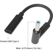 Fanxicm USB 3.1 Tip C USB C Dizüstü Bilgisayar Şarj Cihazı Güç Adaptörü Dönüştürücü USB Tip C Dişi 4.0*1.35 5.5*2.5 4.5*3.0 4.0*1.7mm Dc Fiş Jakı (Yurt Dışından)