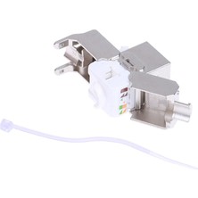 Fanxicm Keystone CAT6A Korumalı Ftp Metal Modülü Ağ Keystone Jack Konnektör Adaptörü (Yurt Dışından)