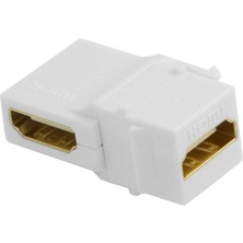 Fanxicm 1 Adet HDMI Keystone Jack Ekler 90 Derece Sağ Açılı HDMI Dişi Dişi Adaptör Altın Kaplama Dönüştürücü (Yurt Dışından)