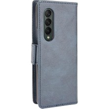 BDT Boutique Samsung Galaxy Z Için Kılıf Fold 4 5g Pu Deri Manyetik Kapatma Cüzdan (Yurt Dışından)