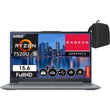 Lenovo Ideapad Slim 3 15AMN8 Amd Ryzen 5 7520U 16GB 2tb SSD Freedos 15.6" Fhd Taşınabilir Bilgisayar 82XQ00DATX03+WEBLEGELSINÇANTA