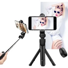 Ganbao Beyaz Kablosuz Bluetooth Özçekim Çubuğu Tripod Uzaktan Kumanda ile iPhone Huawei Samsung Android Cep Monopod Özçekim Standı Deklanşör (Yurt Dışından)
