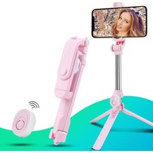 Ganbao Beyaz Kablosuz Bluetooth Özçekim Çubuğu Tripod Uzaktan Kumanda ile iPhone Huawei Samsung Android Cep Monopod Özçekim Standı Deklanşör (Yurt Dışından)