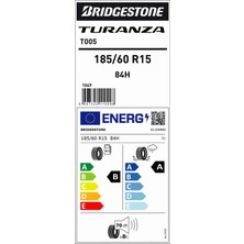 Bridgestone 185/60 R15 84H T005 Yaz Lastiği (Üretim Yılı:2024)